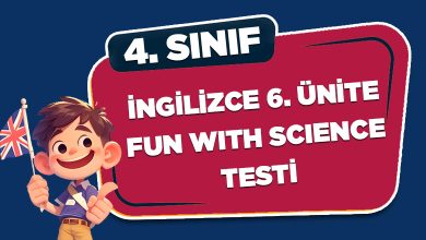 İNGİLİZCE 6. ÜNİTE FUN WITH SCIENCE TESTİ