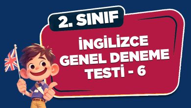 2. Sınıf ingilizce Genel Deneme Testi-6