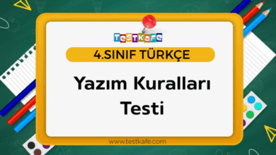 4. Sınıf Yazım Kuralları Testi