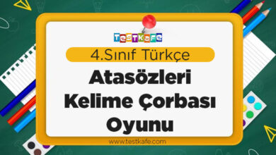 Atasözleri Kelime Çorbası Oyunu
