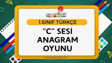C SESİ ANAGRAM OYUNU
